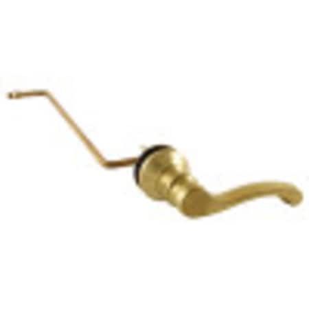 Kingston Brass KTFLS7 Side Mount Toilet Tank Lever, Brushed Brass KTFLS7